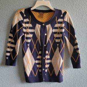 Blue and Gold Cardigan